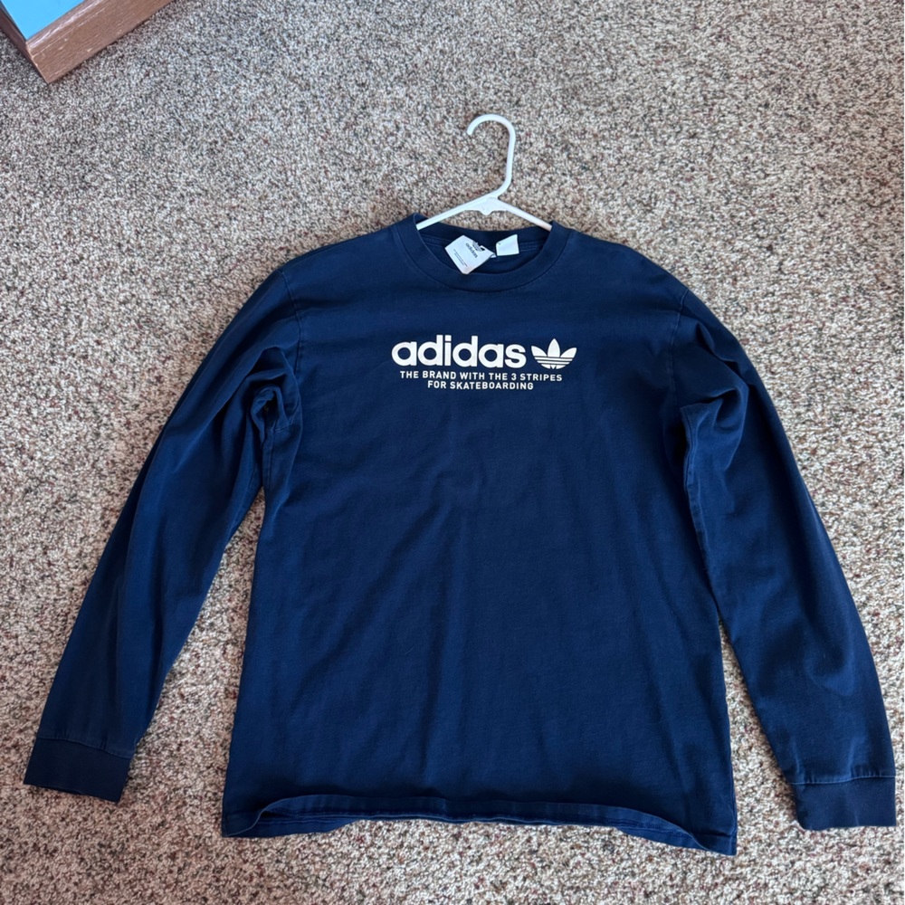 Adidas Dark Blue Long Sleeve Tee